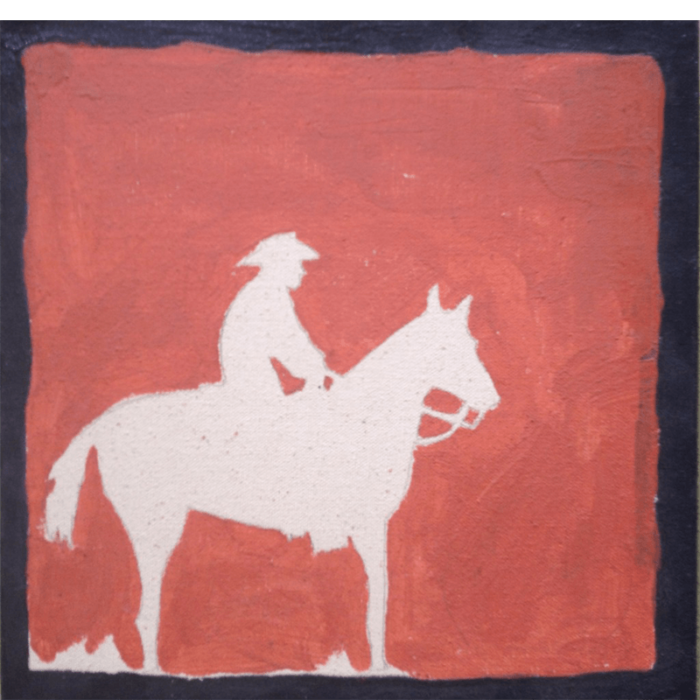 Horse-rider-5, 11.5-x-12-Acrylic-on canvas-Jonathan-Parker