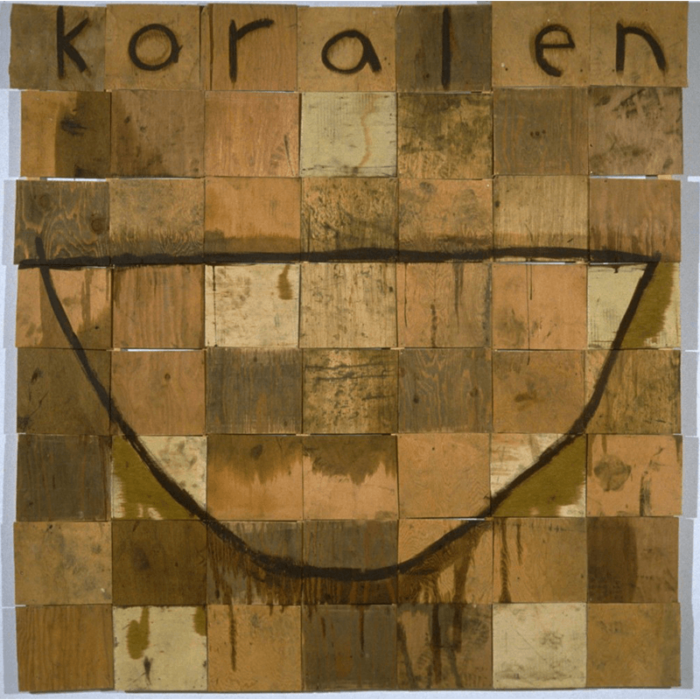 Koralen-(small boat)-Acrylic-motor-oil-on-wood 72-x-68-Jonathan-Parker